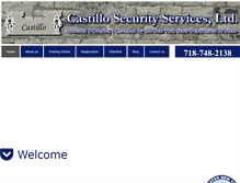Tablet Screenshot of castillosecurityservices.com